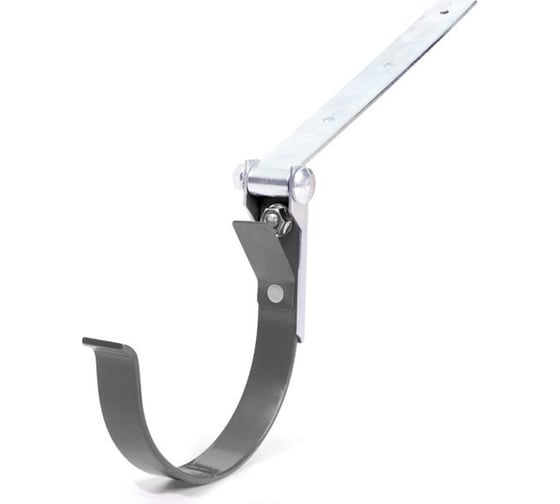 Изображение товара Держатель желоба BRYZA регулируемый, 125 мм, графит 70-303