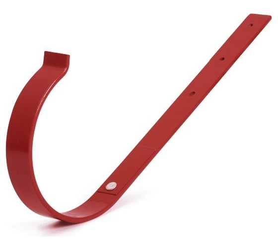Изображение товара Держатель желоба BRYZA прямой, 125 мм, краcный 70-201