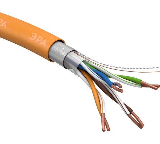 Изображение товара Кабель ЭРА витая пара F/UTP 4x2x24AWG Cat5e CU нг HF 305м Б0044687