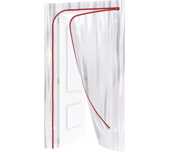 Изображение товара Пленочная дверь на молнии типа L с малярной лентой 25 см, 10 м (220x120 см) MATRIX 88758