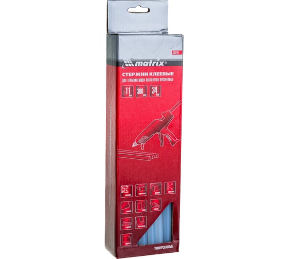 Изображение товара Стержни клеевые (34 шт; 11х300 мм; прозрачный) MATRIX 930741