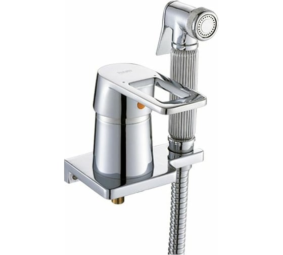 Изображение товара Гигиеническая лейка с настенным держателем, сместителем и шлангом Potato P430