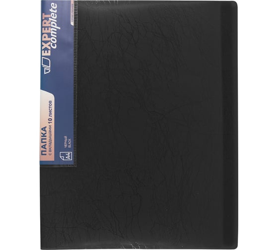Изображение товара Папка с файлами-вкладышами Expert Complete Premier 6 шт., по 10 л, A4, 40 мкм, 600 мкм, 20 мм, волокно, черный new 722185