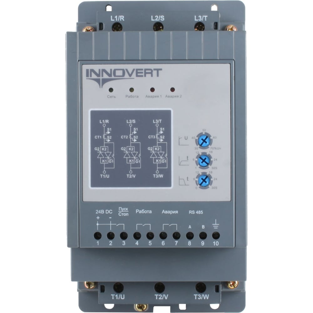 Изображение товара Устройство плавного пуска INNOVERT номинальный ток 22 А модель SSD113D43E