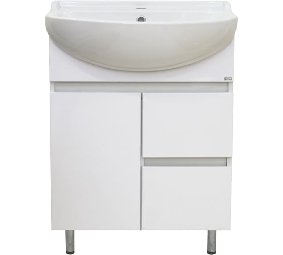 Изображение товара Тумба с раковиной Misty амур 60 с 2 ящиками УТ000009448