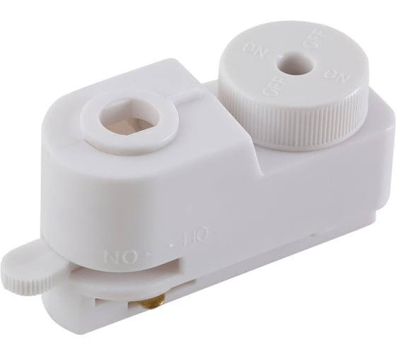 Изображение товара Адаптер для однофазного шинопровода Crystal lux clt 0.212 CLT 0.212 01 WH