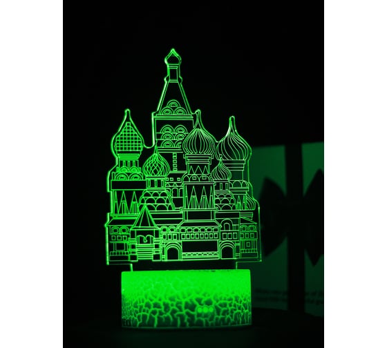 Изображение товара Светодиодный ночник 3d светильник PALMEXX led rgb 7 цветов (собор) PX/LAMP-019