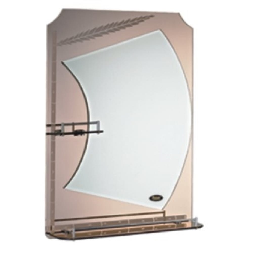 фото Комбинированное зеркало potato с двумя полочками,бронза, 50x70 p727-1