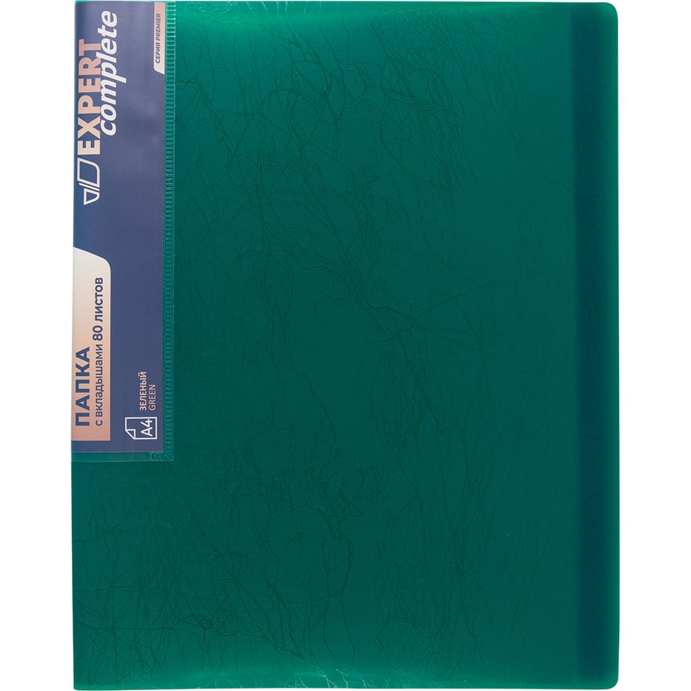 Изображение товара Папка с файлами-вкладышами Expert Complete Premier 4 шт А4 80 л зеленый