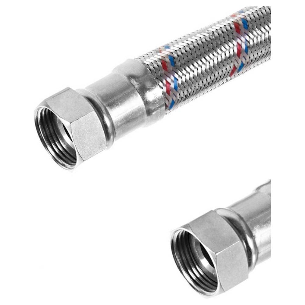 Изображение товара Гибкая подводка PROFLINE Гигант 100 см нержавеющая сталь для сантехники