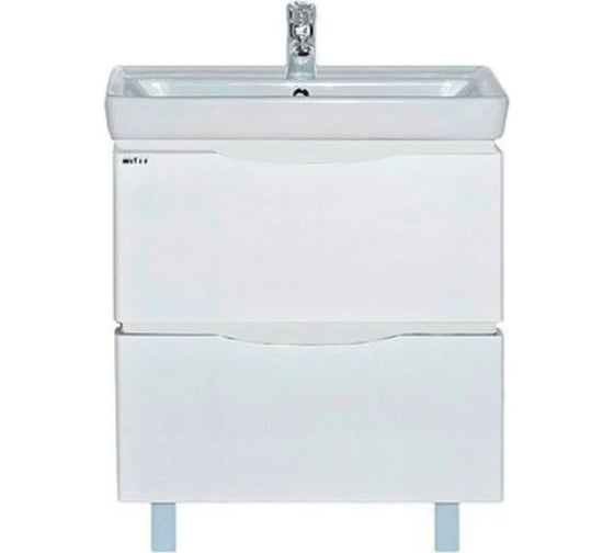 Изображение товара Тумба с раковиной Misty венера 80, белая УТ000001780