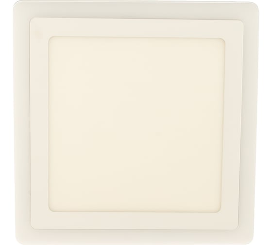Изображение товара Накладной светильник Smartbuy LED квадрат с подсветкой DLB 18w/3000K+B/IP20 SBLSq1-DLB-18-3K-B