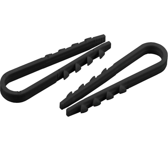 Изображение товара Дюбель-хомут для круглого кабеля EKF 19 - 25 мм, черный PROxima 100 шт. plc-ncc-19x25b