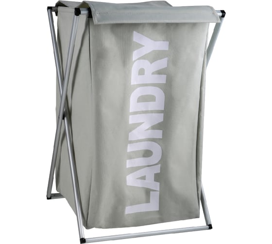 Изображение товара Складная корзина для белья FIXSEN FX-1023 80л, серая 1023