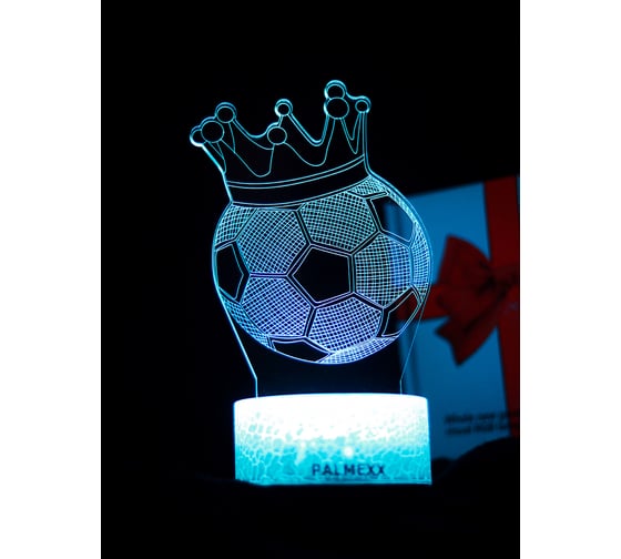 Изображение товара Светодиодный ночник 3d светильник PALMEXX led rgb 7 цветов (мяч) PX/LAMP-034