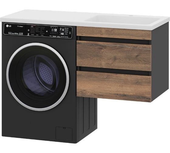 Изображение товара Тумба с раковиной Misty коломбо 60 подвесная, раковина правая УТ000015590