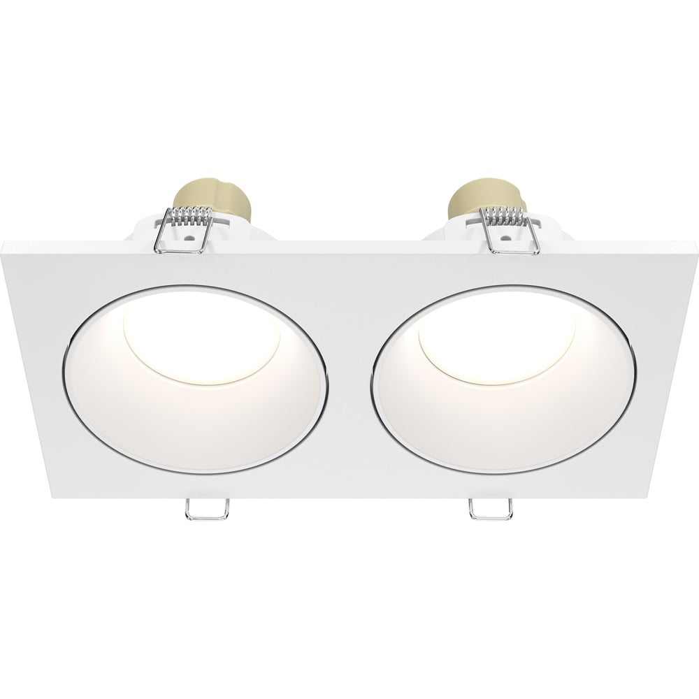 Изображение товара Встраиваемый светильник MAYTONI zoom 2хGU10 50W алюминий белый DL033-2-02W