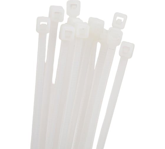 Изображение товара Хомут EKF P6.6, 2.5x200 мм, стандартный, белый, FlexLock PROxima, 50 шт. plc-fl-ctsw-2.5x200-r
