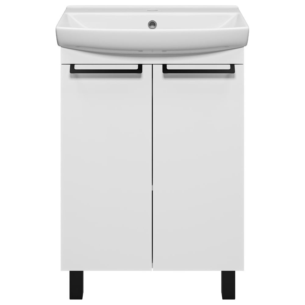 Изображение товара Тумба с раковиной Misty Клермонт 60 напольная матовая эмаль