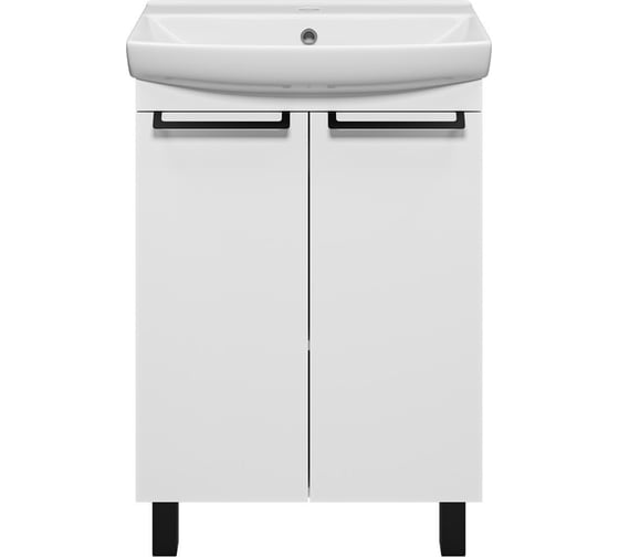 Изображение товара Тумба с раковиной Misty клермонт 60 напольная, матовая эмаль УТ000015434