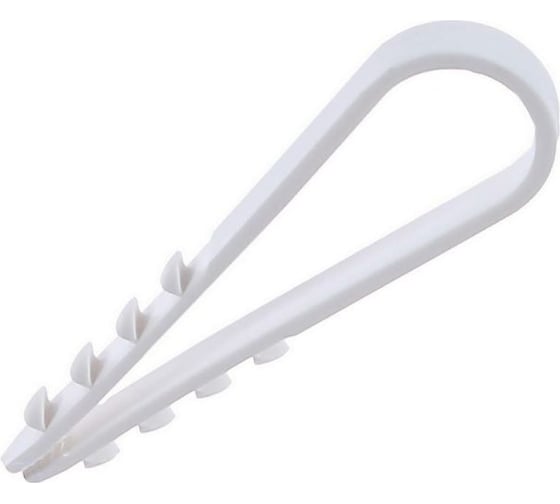 Изображение товара Дюбель-хомут для круглого кабеля EKF 50 шт., 11 - 18 мм, белый plc-ncs50-11x18w