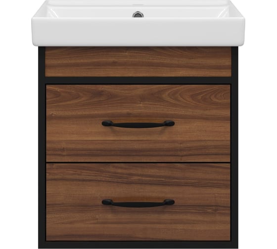 Изображение товара Тумба с раковиной Misty кедр 50 с 2 ящиками УТ000014437