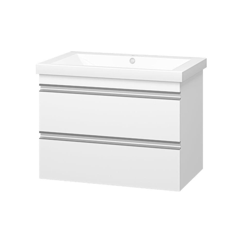 Изображение товара Тумба с раковиной Misty Ингрид 75 современная подвесная для ванной