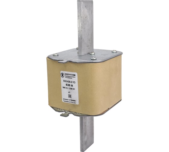 Изображение товара Плавкая вставка Электротехник пн2-630-э у3 на 630а, стальные ножи ET004060