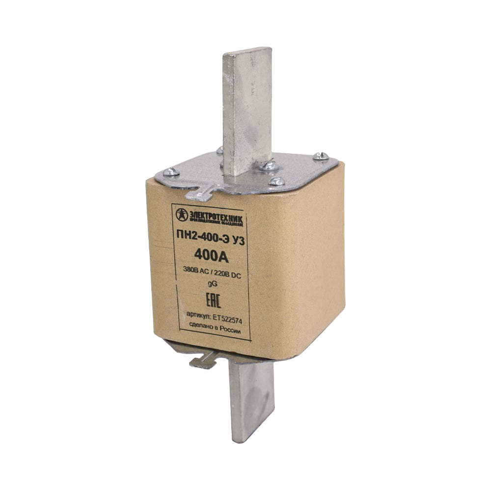 Изображение товара Плавкая вставка Электротехник пн2-400-э у3 400А силовая защита