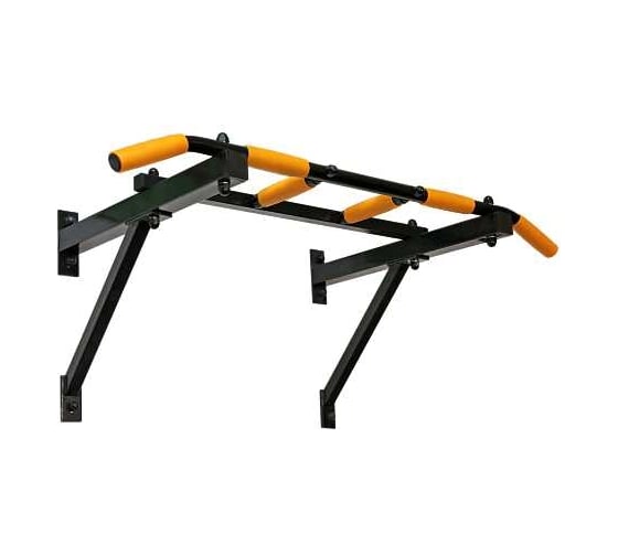 Изображение товара Треххватный разборный турник Absolute Champion Aktiv крепеж к стене, черный с желтыми ручками ВБ АЧ 10108
