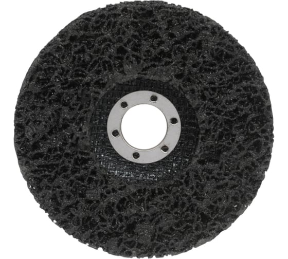Изображение товара Диск коралловый зачистной для снятия ржавчины, краски на УШМ P46, черный 125 мм, 5 шт Vitatools C-125-P46-B-5
