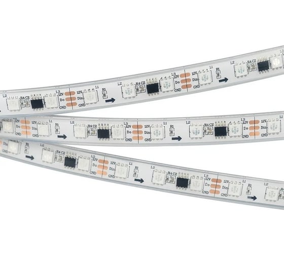 Изображение товара Светодиодная герметичная лента Arlight SPI-P-B60-12mm 12V RGB-PX3 , бегущи 5м 026365(3)