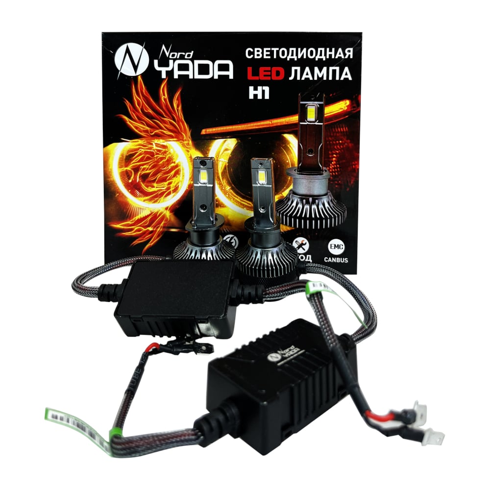 Изображение товара Светодиодная лампа головного света Nord-Yada н1 12-48 В 60 Вт 10000 Лм CANBUS 2 шт