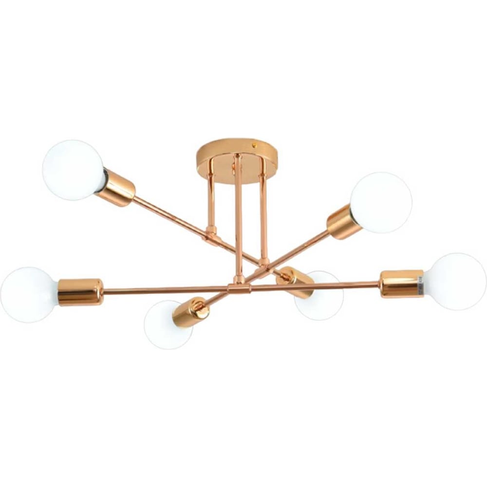 Изображение товара Люстра Балтийский светлячок 6 рожков, глянцевая золотая LP-10001