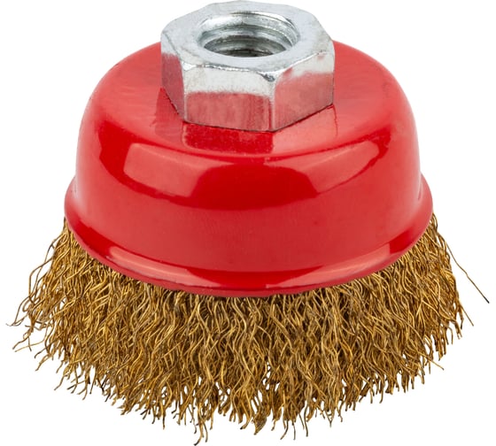Изображение товара Чашечная латунированная корщетка Курс для УШМ 150 мм 39040