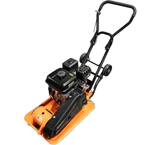 Изображение товара Бензиновая виброплита 6.5 л.с., сила удара 13кН, 540x420 мм, колеса, коврик AktiTool AT-C90WC