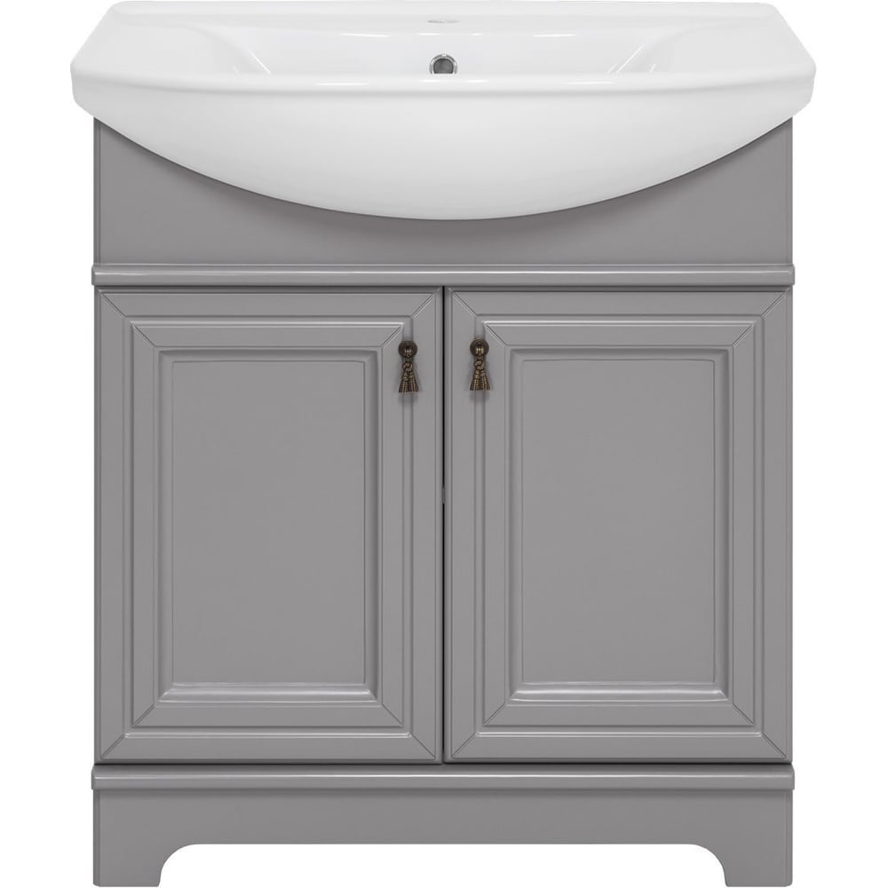 Изображение товара Тумба с раковиной Misty лувр 85 серая УТ000014314