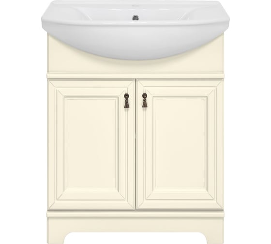 Изображение товара Тумба с раковиной Misty лувр 65 слоновая кость УТ000005376