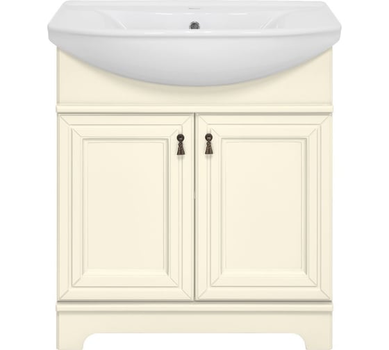 Изображение товара Тумба с раковиной Misty лувр 85 слоновая кость УТ000005245