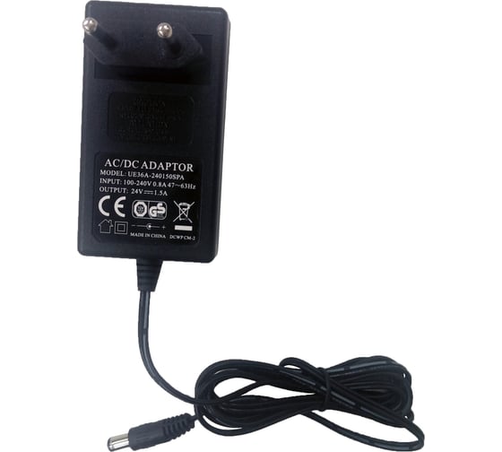 Изображение товара Блок питания (сетевой адаптер) SC&T SWP241250 (DC24V/30W) DC24V, 1.25A (30Вт макс.) sct0794