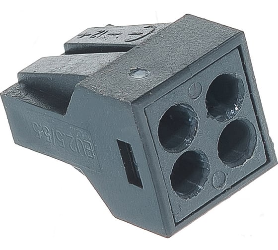 Изображение товара Клемма с пастой (СМК) ЭРА NO22453 серии 304, 4 отверстия, 0,5-2,5 мм2 Б0043971