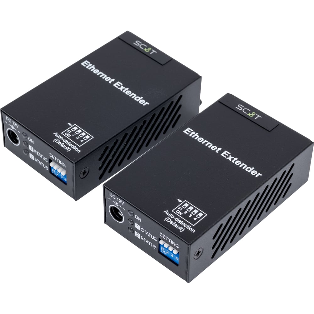 Изображение товара Комплект удлинителей Ethernet SC&T IP09K до 800 м