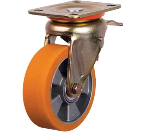 Изображение товара Колесо с поворотной платформой и тормозом EMES ED01ABP125X40F