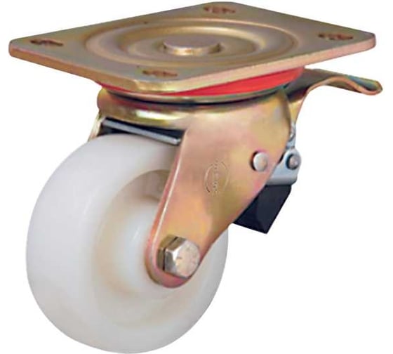 Изображение товара Колесо с поворотной платформой и тормозом EMES ED01HKZ55X25F