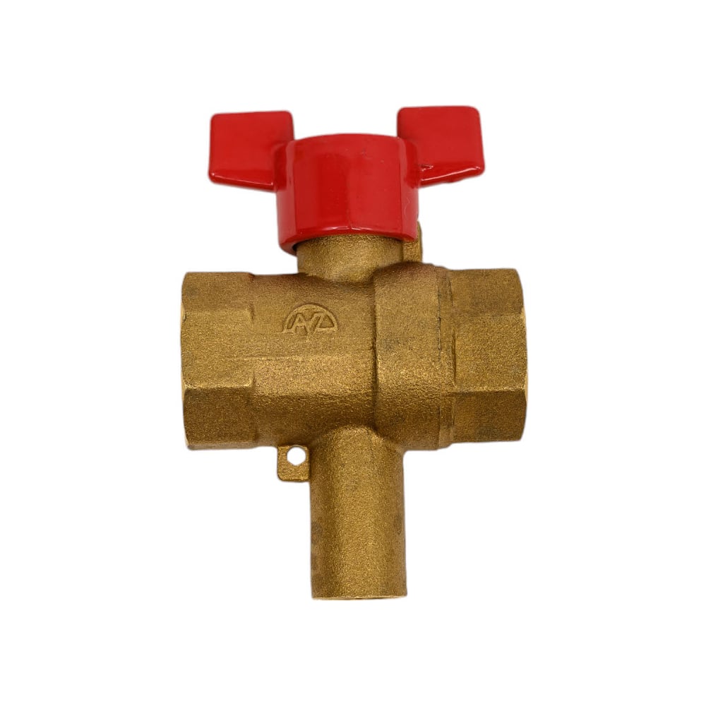 Изображение товара Шаровой кран с отверстием под термодатчик AVEKTRA ДУ 15 4687204536304