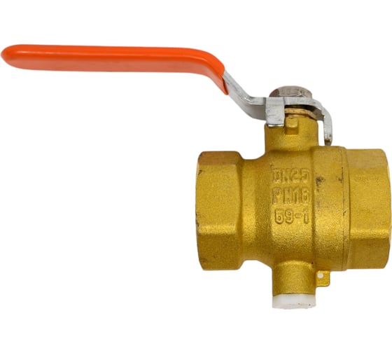 Изображение товара Шаровой кран с отверстием под термодатчик AVEKTRA ДУ 25 4687204536328