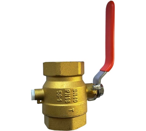 Изображение товара Шаровой кран с отверстием под термодатчик AVEKTRA ДУ 40 4687204536342