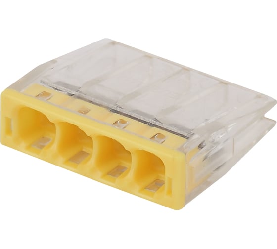 Изображение товара Компактная клемма СМК ЭРА NO-224-30 серии 204, 4 отверстия, 0,5-2,5 мм2 Б0043948