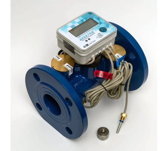 Изображение товара Ультразвуковой теплосчетчик AVEKTRA ТСУ 50 Подающий трубопровод Фланцевое соединение приварная гильза под термодатчик 1 шт 4687204444609