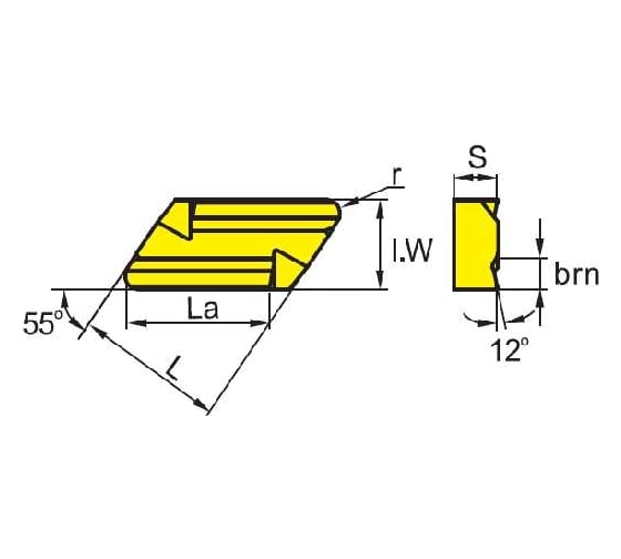 Изображение товара Пластина KNUX160405r11 YBM251 ZCC-CT 00001211991